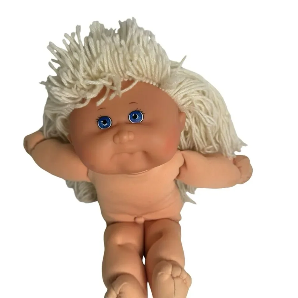 Cabbage Patch Kids First Edition Doll Hasbro 1995 Blonde Hair Blue Eyes Dimples